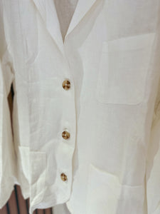 Blazer & Short Linen Set