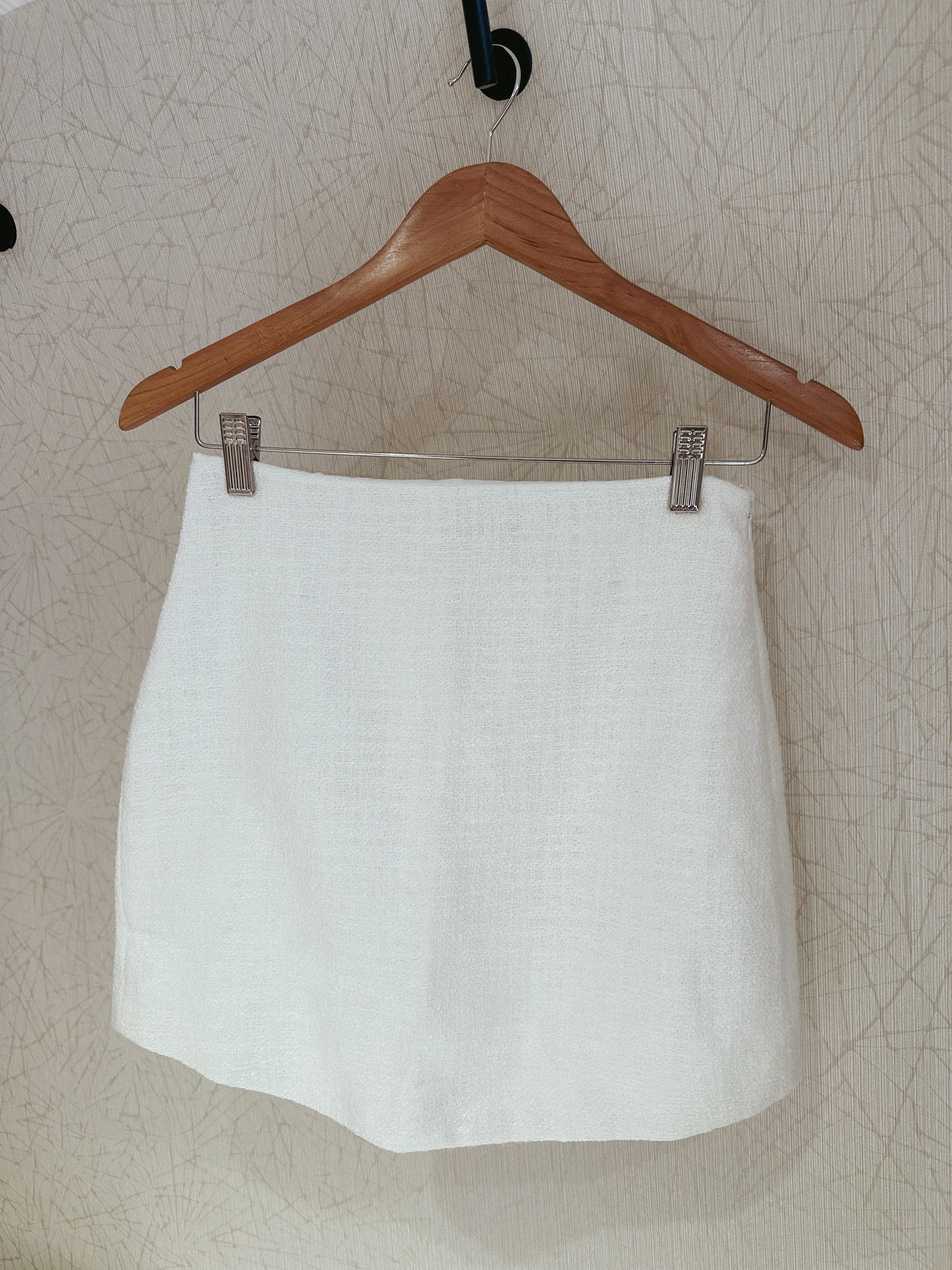 White Tweed Skirt