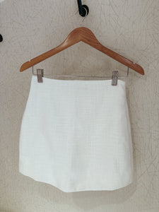 White Tweed Skirt